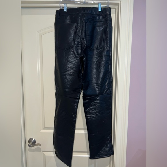Diesel Black Leather pants - Picture 3 of 3